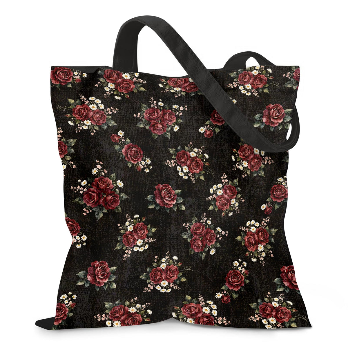 Aesthetic Canvas Tote Bag for Women - with Magnetic Snap Closure & Zipper Inner Pocket Reusable Bag for Shopping