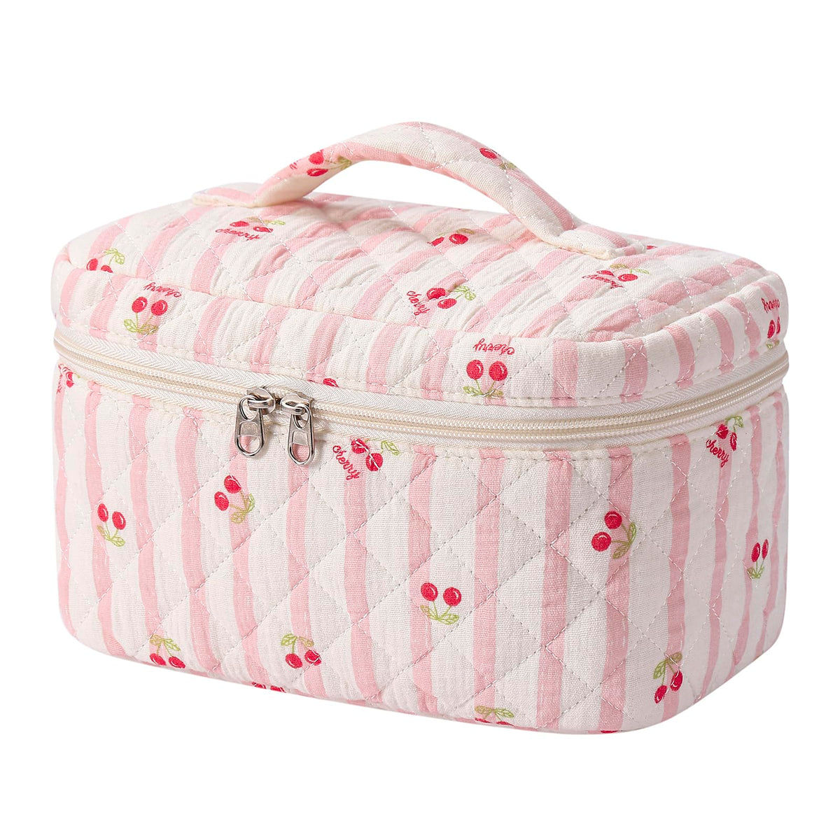 uekeboag Large Travel Quilted Makeup Bag for Women