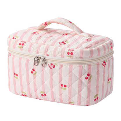 uekeboag Large Travel Quilted Makeup Bag for Women