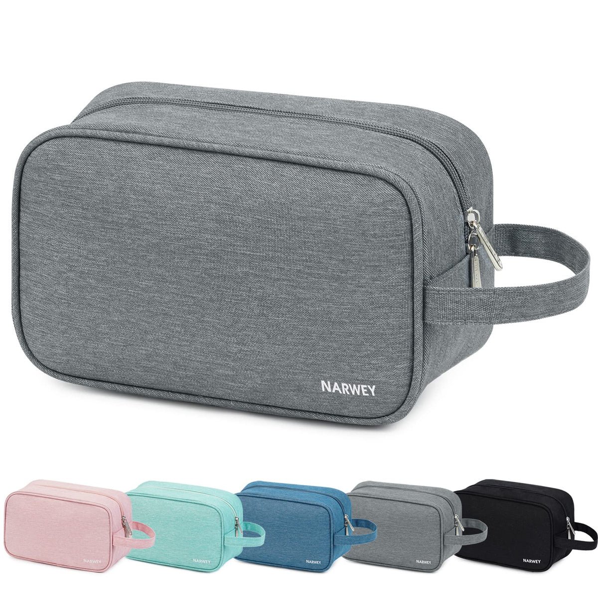 Narwey Travel Toiletry Bag for Women, Dopp Kit Men, Bathroom, Medicine Bag