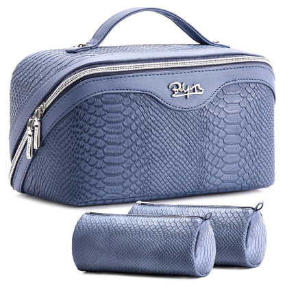 BOYATU Travel Makeup Bag Organizer: 3 Pcs Large Cosmetic Bags Set for Women
