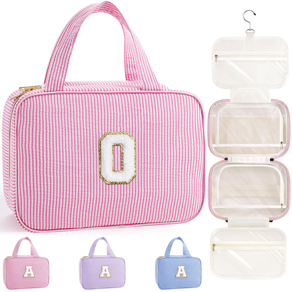 TOPEAST Travel Hanging Toiletry Bag & Makeup Bag for Women Girls Kids Gifts
