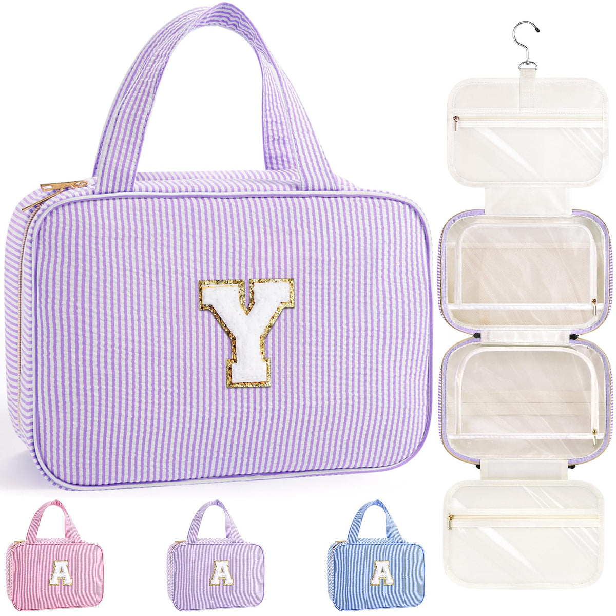 TOPEAST Travel Hanging Toiletry Bag & Makeup Bag for Women Girls Kids Gifts