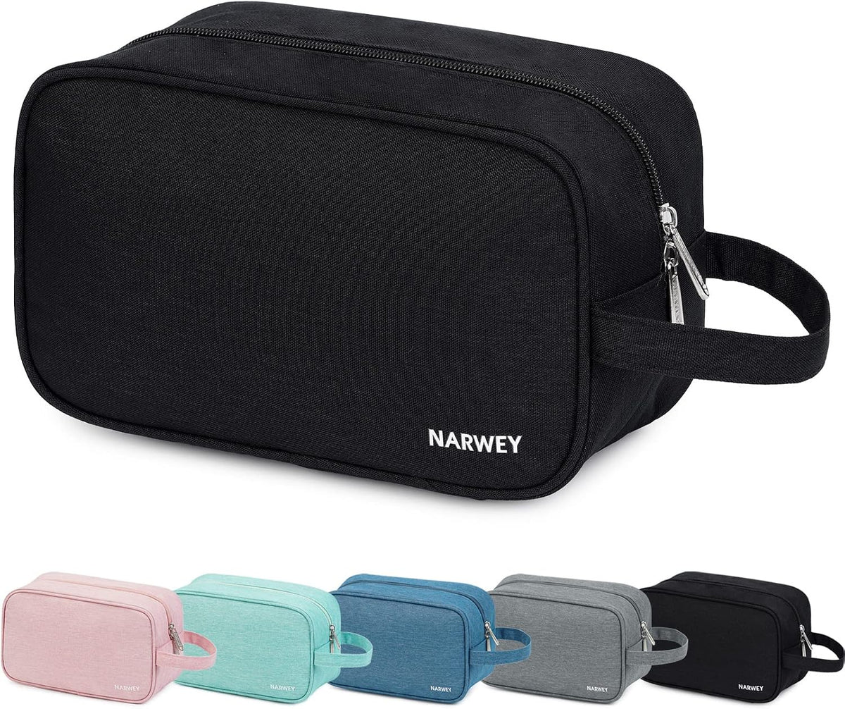Narwey Travel Toiletry Bag for Women, Dopp Kit Men, Bathroom, Medicine Bag
