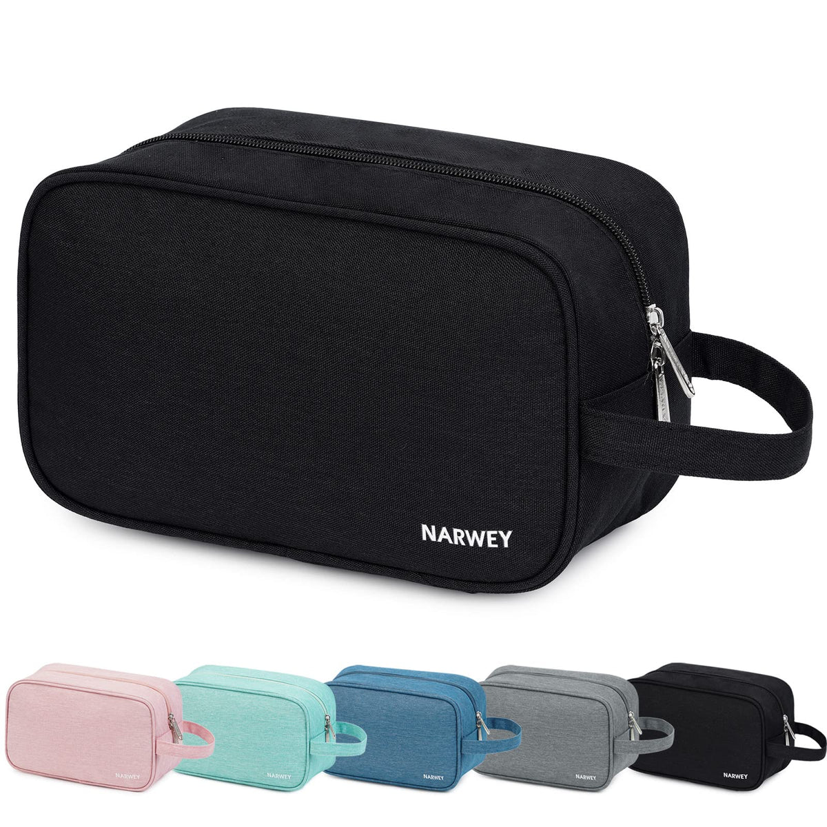 Narwey Travel Toiletry Bag for Women, Dopp Kit Men, Bathroom, Medicine Bag