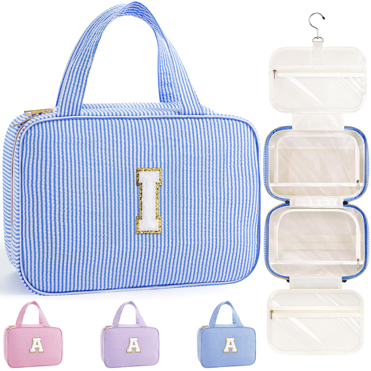 TOPEAST Travel Hanging Toiletry Bag & Makeup Bag for Women Girls Kids Gifts
