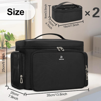 TANTO Large Makeup Bag, Portable Cosmetic Travel Bag for Makeup Artist