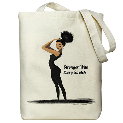 itgowisa Canvas Tote Bag with Zipper Pocket, Reusable Grocery Bag for Daily