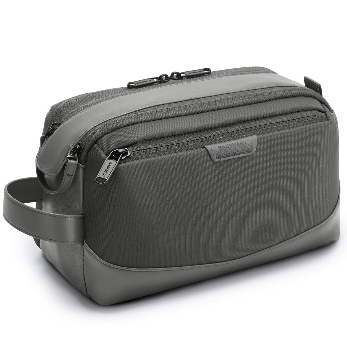 BAGSMART Toiletry Bag for Men, Large Travel Toiletry Organizer, Dopp Kit Water-resistant Shaving Bag for Toiletries Accessories - Black