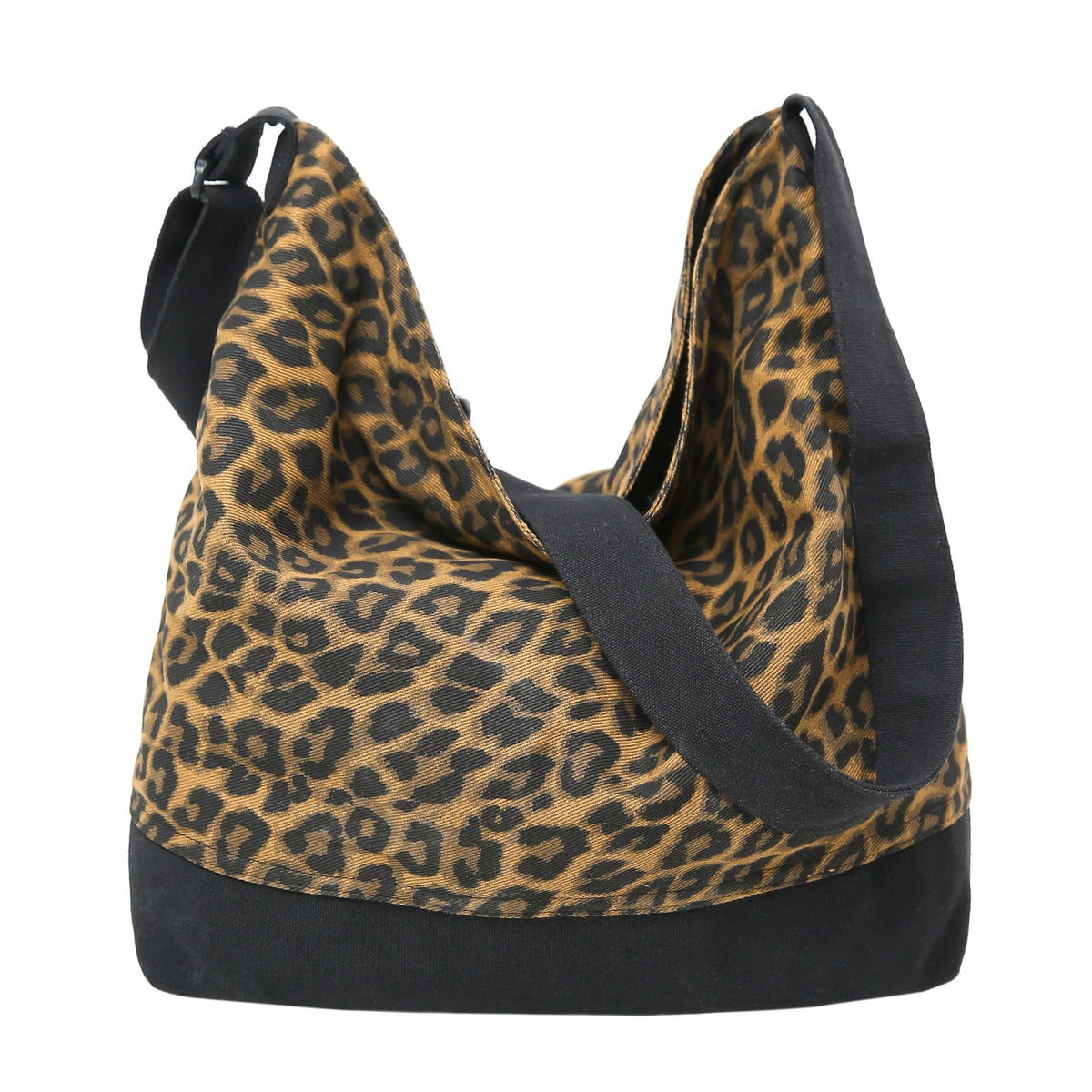 Cotton Tote Handbag Women Canvas Crossbody Beach Bag Hobo Shoulder Tote Bag with 3 External Pocket,Zipper Closure