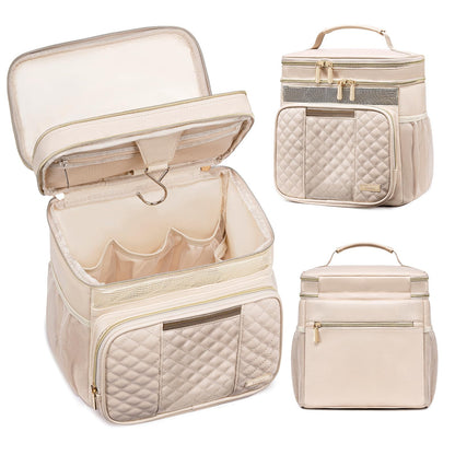 Tealari Large Toiletry Bag for Women Men,Bathroom Bag,Water Resistant Shower Bag,Makeup Bag,Portable Shower Caddy for College Dorm,Hanging Travel Toiletry Bag with Transparent Waterproof Phone Pocket