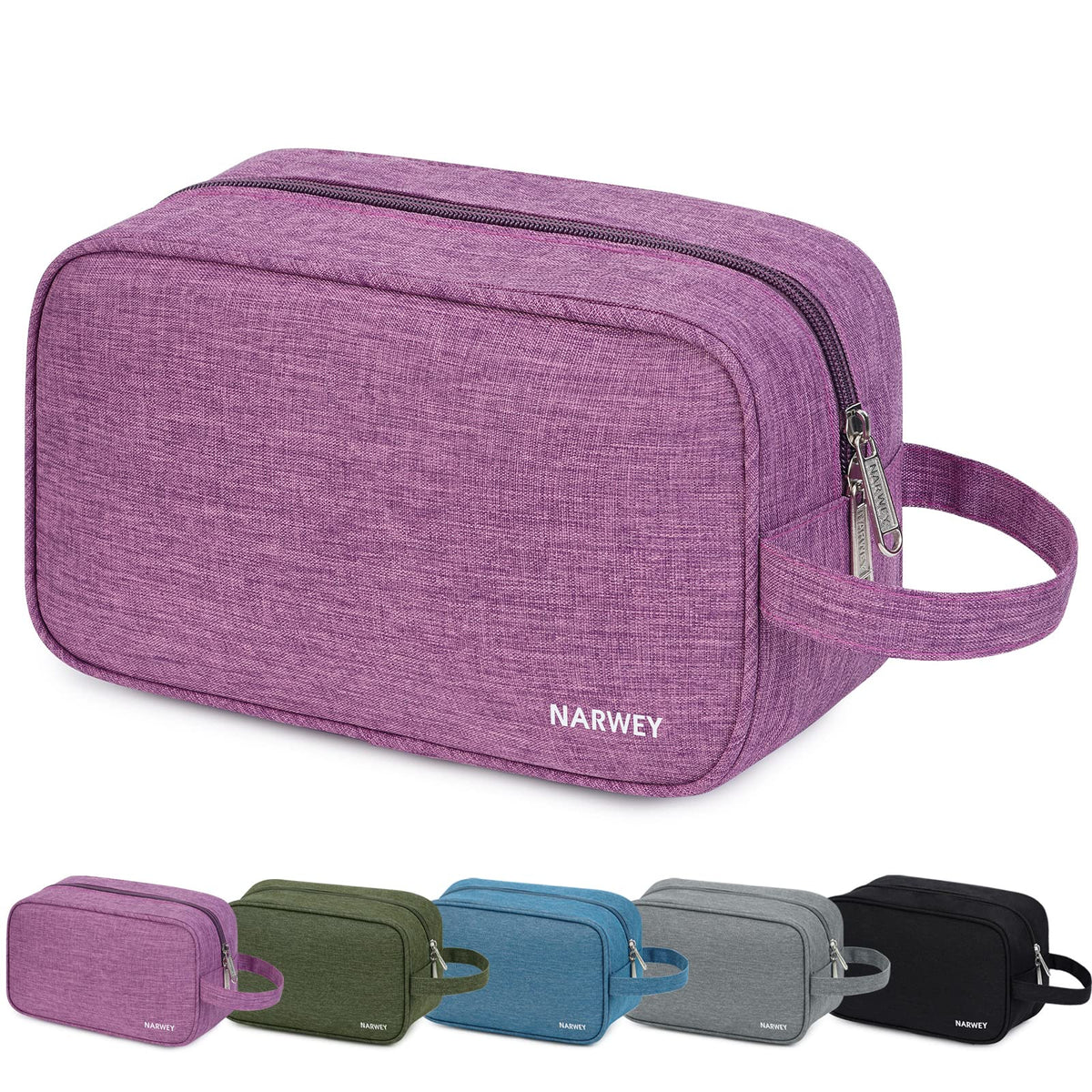 Narwey Travel Toiletry Bag for Women, Dopp Kit Men, Bathroom, Medicine Bag