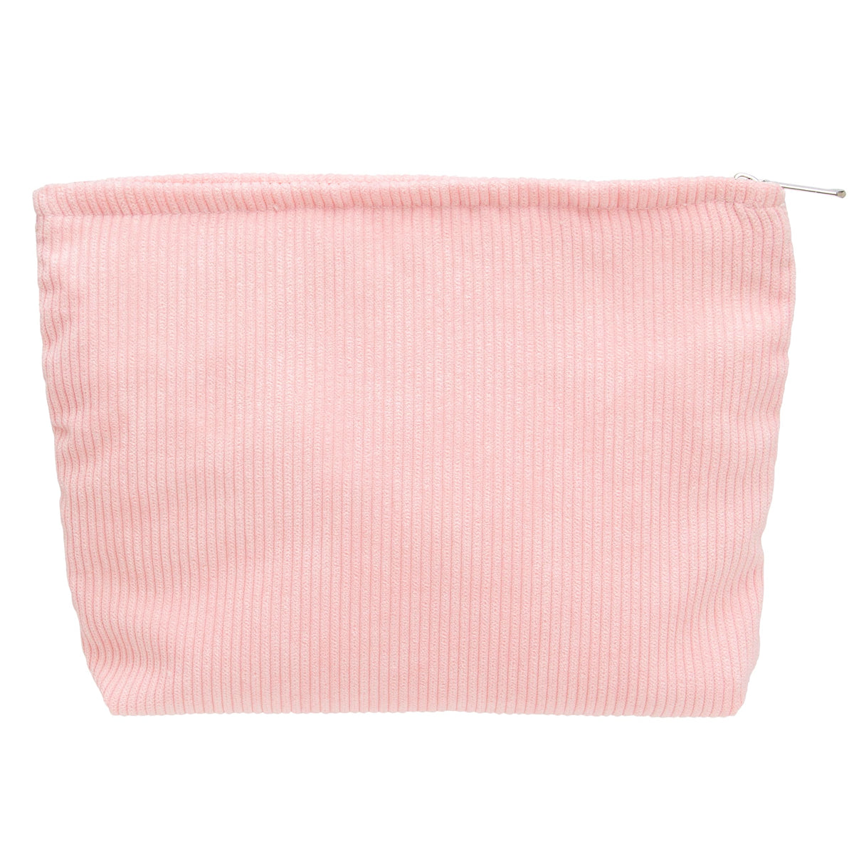 Flat Makeup Bag for Women,Zipper Cosmetic Pouch for Purse,Strawberry Beige