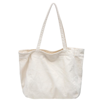 Cotton Tote Handbag Women Canvas Crossbody Beach Bag Hobo Shoulder Tote Bag with 3 External Pocket,Zipper Closure