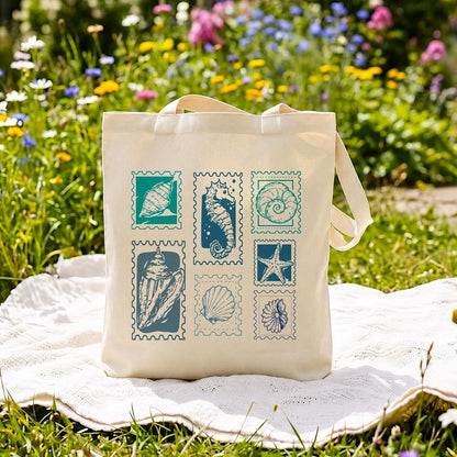Cute Canvas Tote Bag for Women, Aesthetic Reusable Shoulder Bag, Graphic Reusable Grocery Tote Bag for Shopping, Work