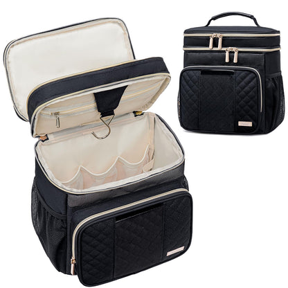 Tealari Large Toiletry Bag for Women Men,Bathroom Bag,Water Resistant Shower Bag,Makeup Bag,Portable Shower Caddy for College Dorm,Hanging Travel Toiletry Bag with Transparent Waterproof Phone Pocket