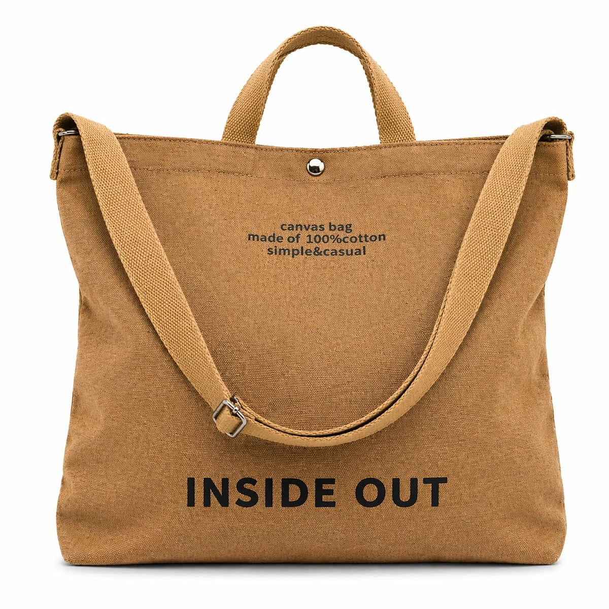 Tote Bag for Women, 16oz Canvas Crossbody, Adjustable Strap