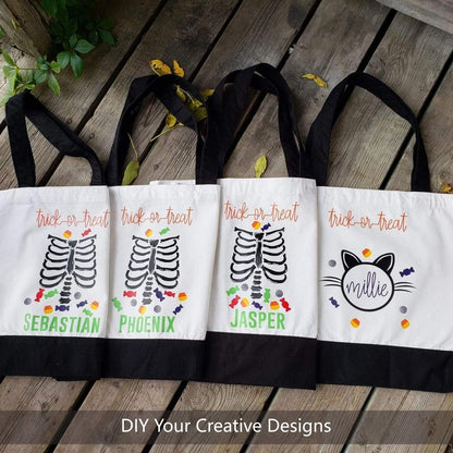 TOPDesign 3-Pack Super Strong Large 12oz Cotton Canvas Tote Bags, Reusable Grocery Shopping Cloth Bags, Fashionable Two-Tone Totes for Crafts, DIY Your Creative Designs