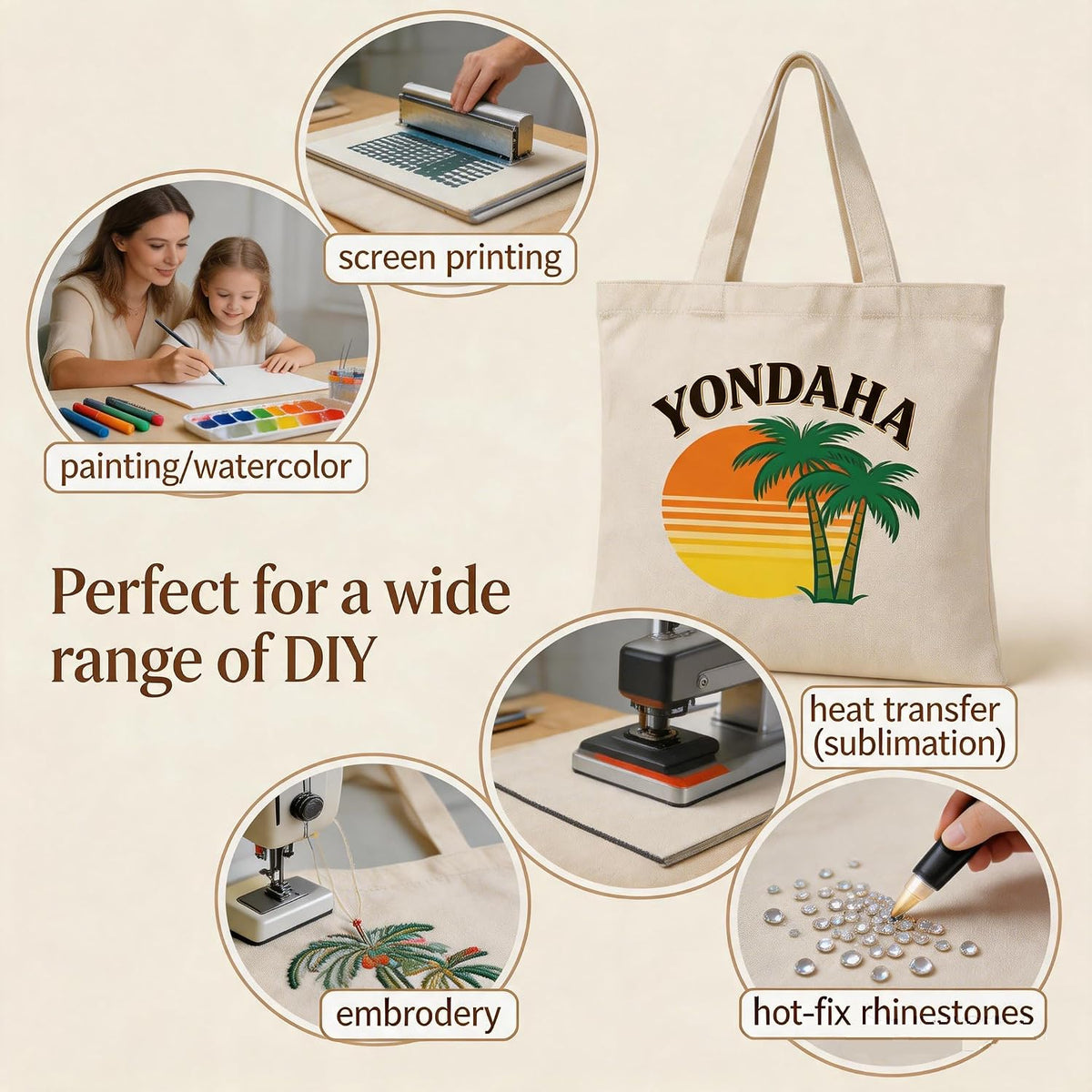 Canvas Bag 2/6/12/24/48 Pack