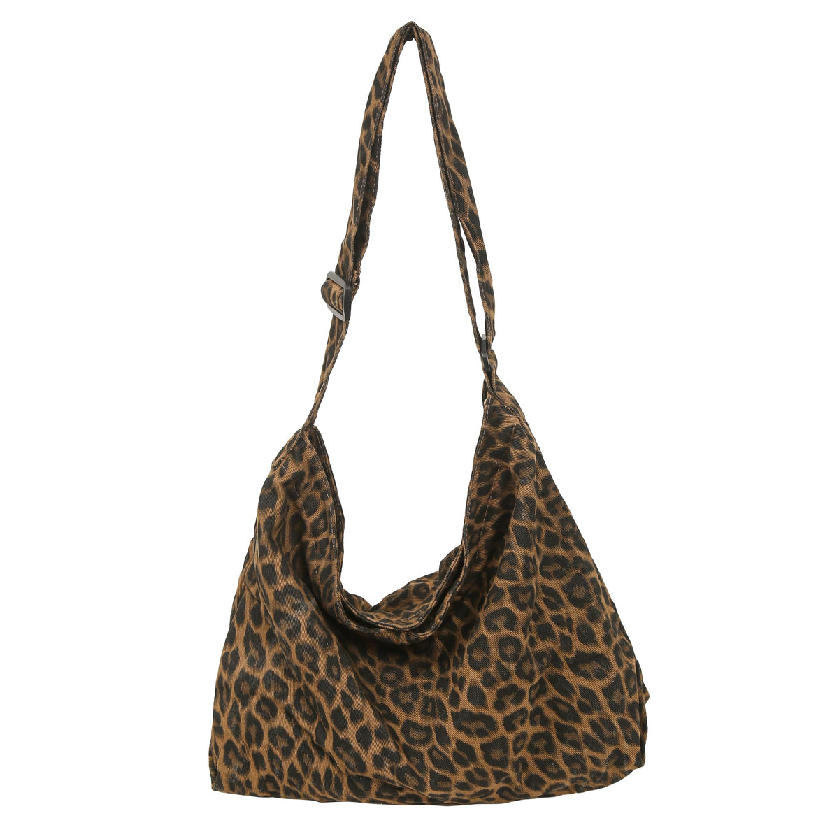 Cotton Tote Handbag Women Canvas Crossbody Beach Bag Hobo Shoulder Tote Bag with 3 External Pocket,Zipper Closure
