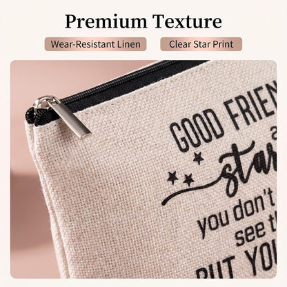 Best Friendship Gifts for Women, Friend Birthday Gifts for Women Makeup Bag
