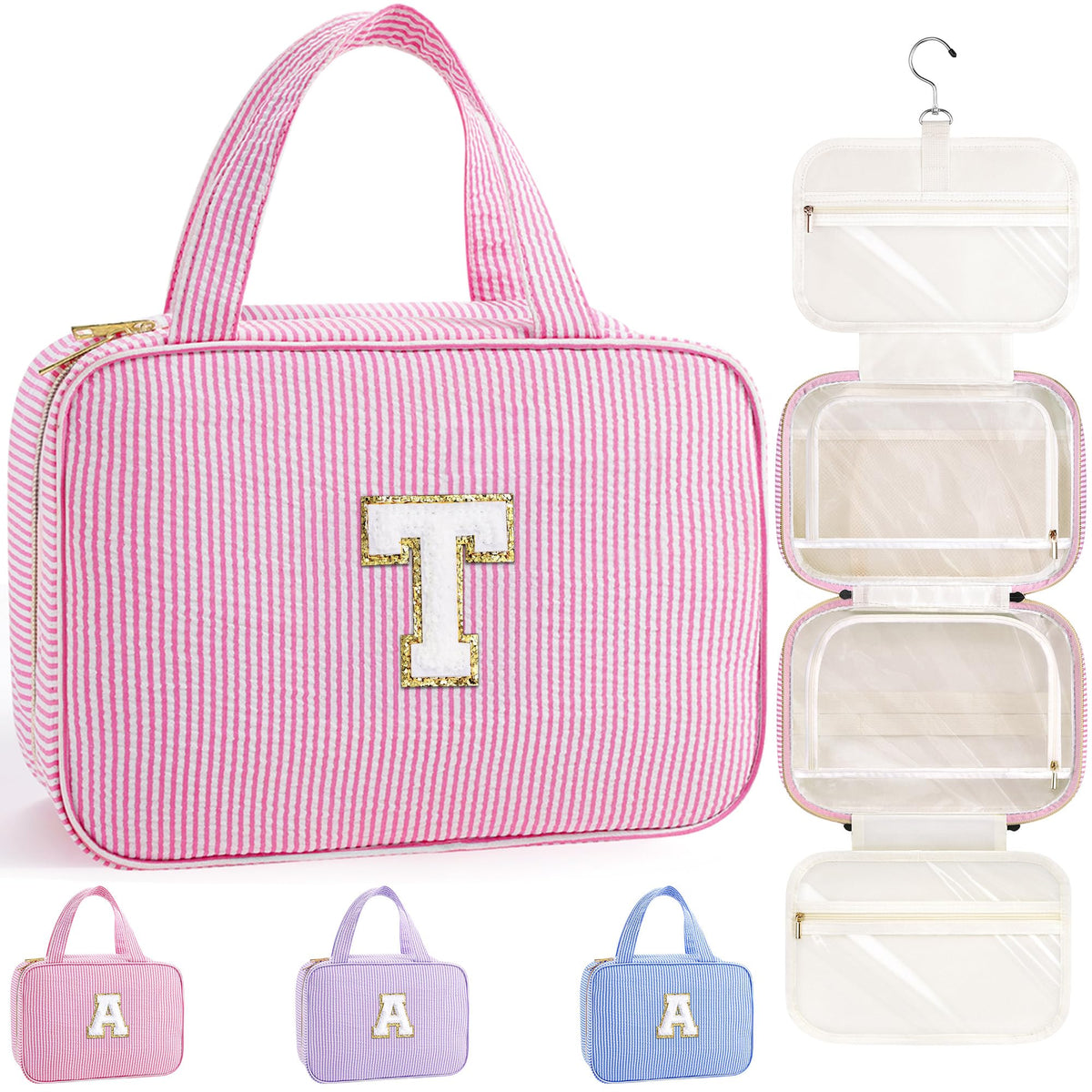TOPEAST Travel Hanging Toiletry Bag & Makeup Bag for Women Girls Kids Gifts