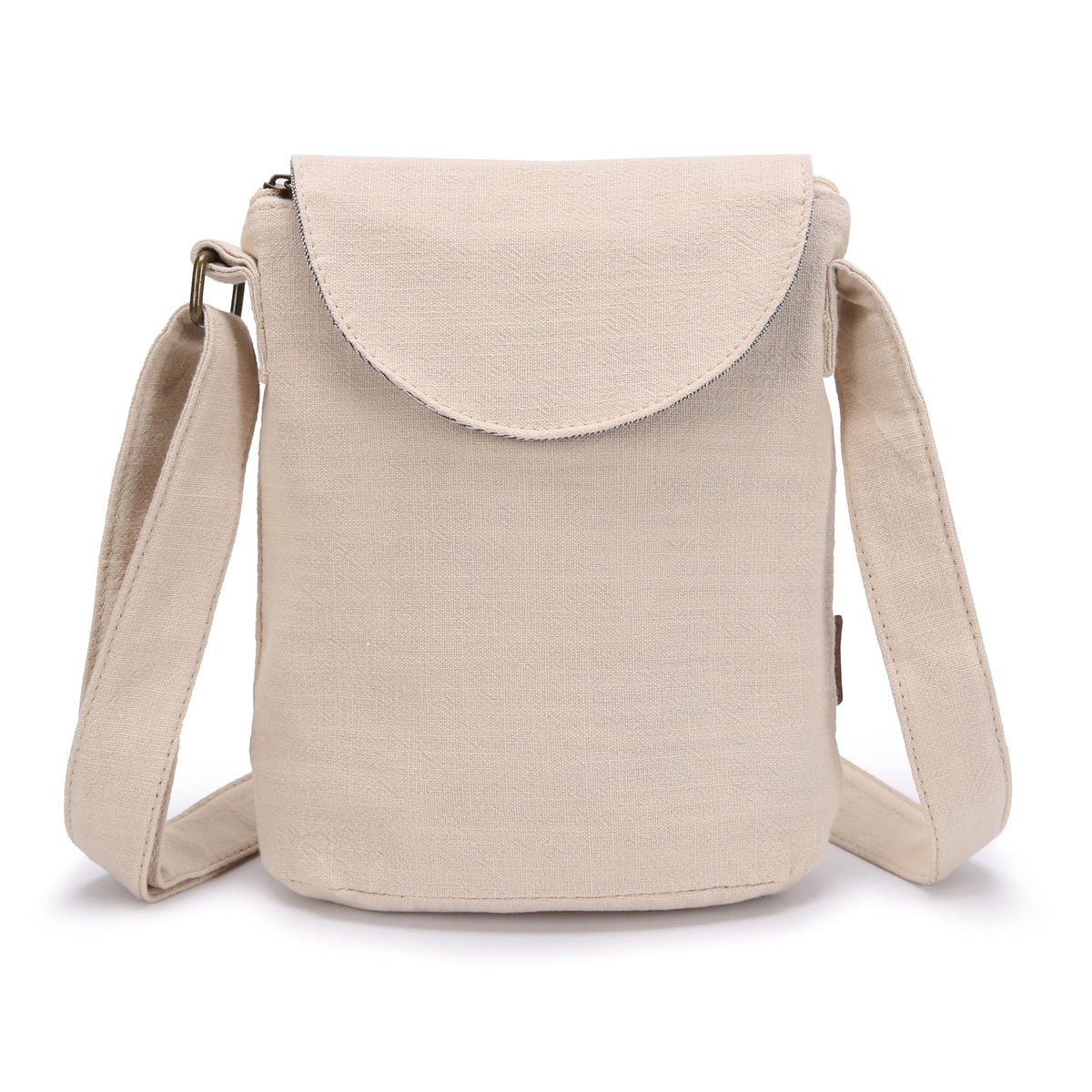 OPQRSTU Women's Retro Small Size Canvas Shoulder Bag Hippie Boho Crossbody Handbag