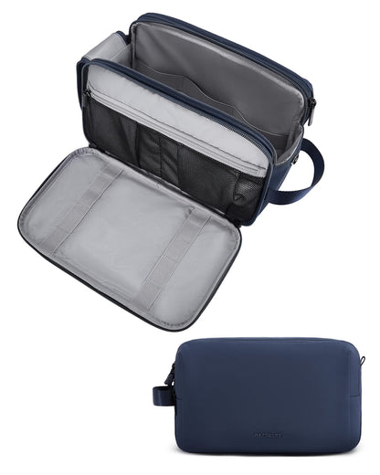 BAGSMART Toiletry Bag for Men, Travel Toiletry Organizer Dopp Kit Water-resistant Shaving Bag for Toiletries Accessories, Door Room Essentials,Pink-medium