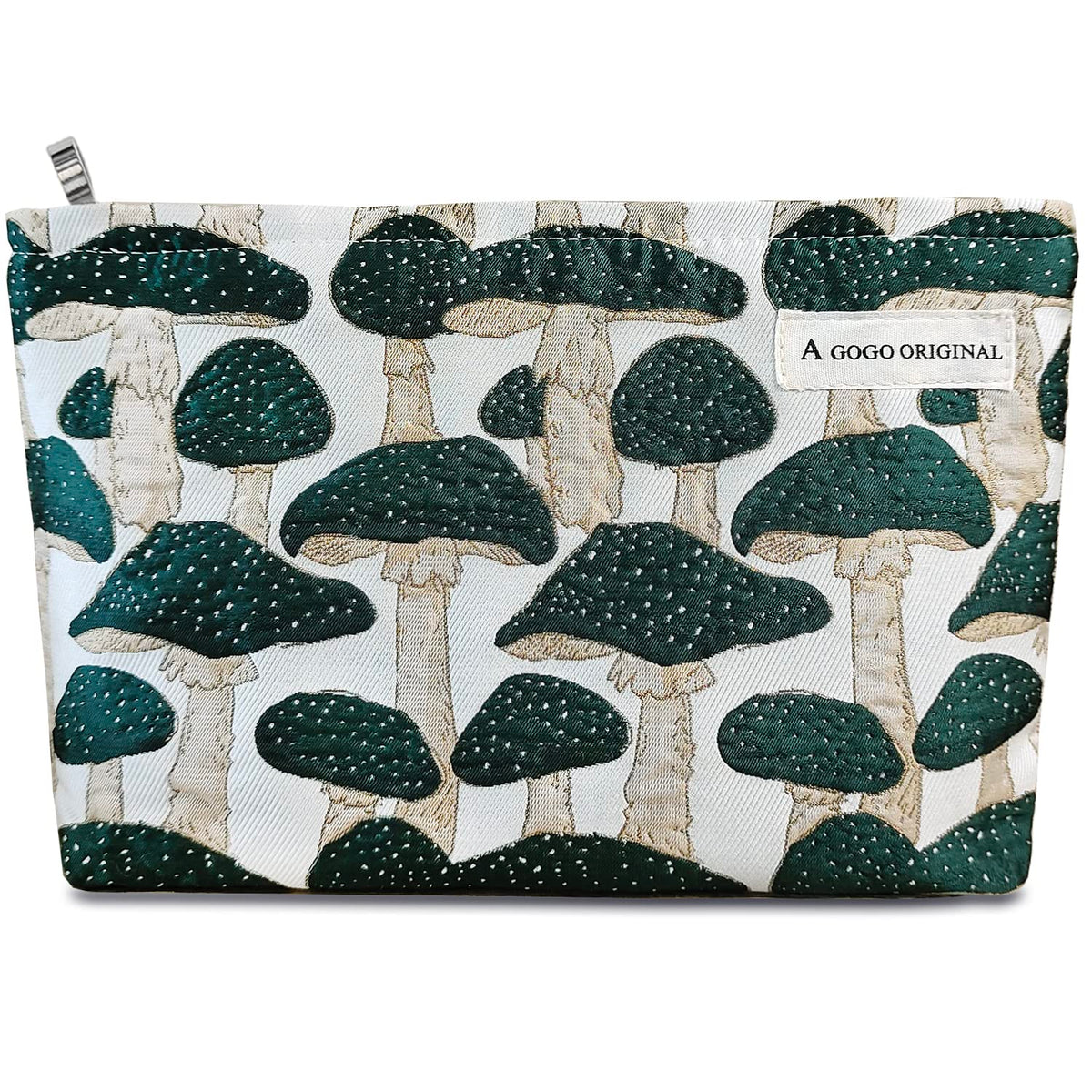 STARDW Leopard Makeup Bag Organizer Cosmetic Bags for Women and Girls,Travel Toiletry Bag Large Capacity Canvas Makeup Zipper Pouch, Purse Organizer Pouches (Brown Leopard)