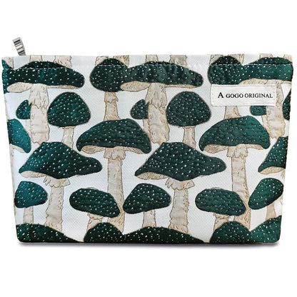 STARDW Leopard Makeup Bag Organizer Cosmetic Bags for Women and Girls,Travel Toiletry Bag Large Capacity Canvas Makeup Zipper Pouch, Purse Organizer Pouches (Brown Leopard)
