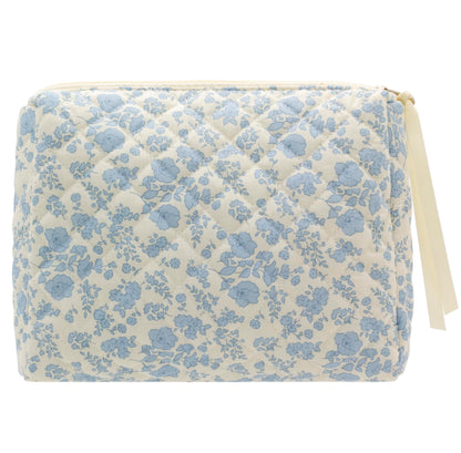 Quilted Makeup Bag for Women, Travel Cosmetic&Toiletry Bag,Gauze Heart