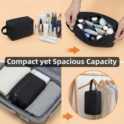 DSYSC Travel Toiletry Bag for Women & Men, Small Makeup Bag
