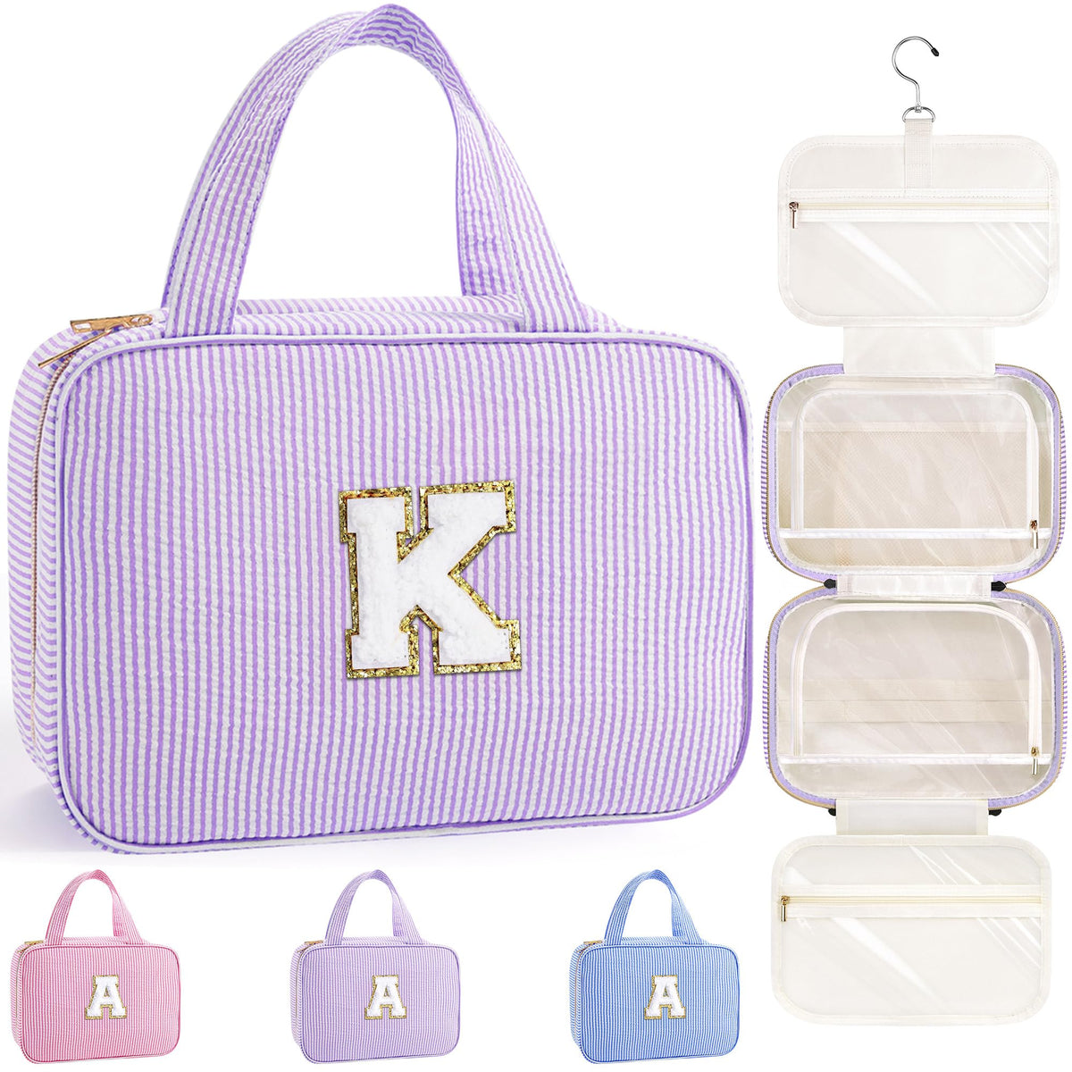 TOPEAST Travel Hanging Toiletry Bag & Makeup Bag for Women Girls Kids Gifts