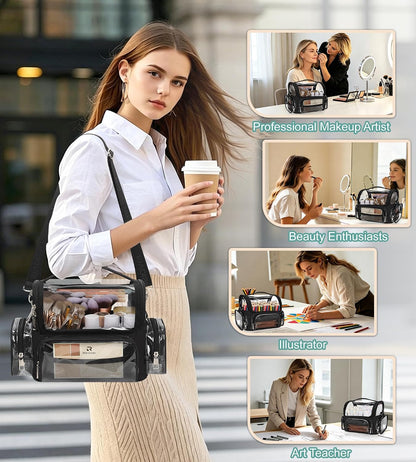 Makeup Brush Bag, Professional Makeup Brush Holder for Makeup Artist