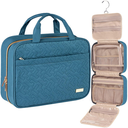 NISHEL Travel Toiletry Bag for women, Portable Hanging makeup Organizer