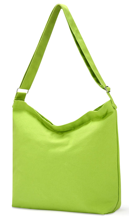 Women's blank large Size Canvas Crossbody Tote Handbags Shoulder Bag Hobo Casual Tote Diy/gifts