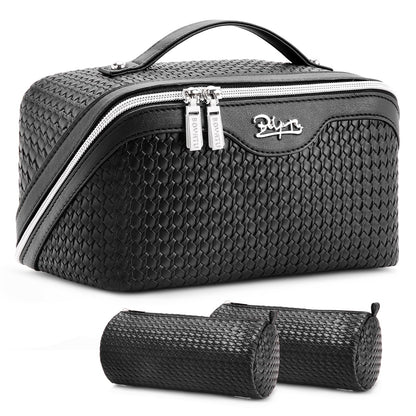 BOYATU Travel Makeup Bag Organizer: 3 Pcs Large Cosmetic Bags Set for Women