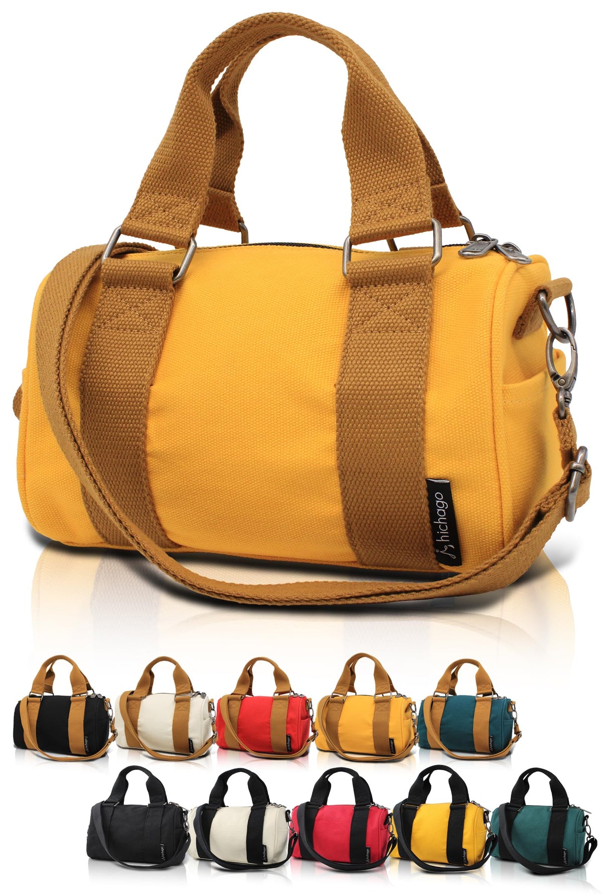 Japan Design Mini Duffel Bag - Purse, CoBoss (Black x Black)