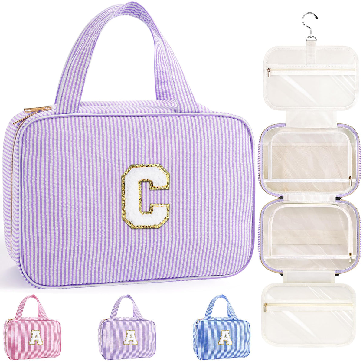 TOPEAST Travel Hanging Toiletry Bag & Makeup Bag for Women Girls Kids Gifts