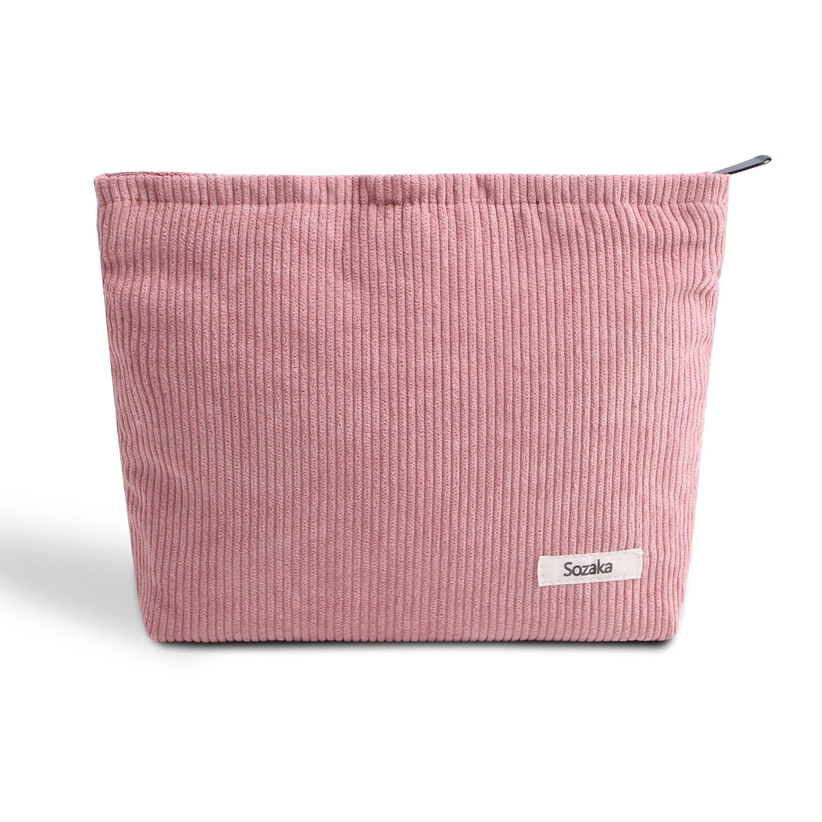 Cosmetic Bags for Women - Corduroy Cosmetic Bag Aesthetic Women Handbags Purses Smile Dots Makeup Organizer Storage Makeup Bag Girls Case Bags (A-Beige)