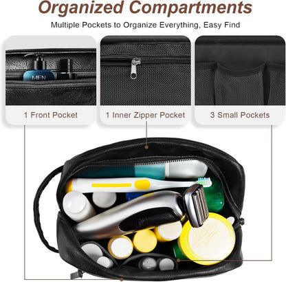 Travel Toiletry Bag for Men and Women, Black