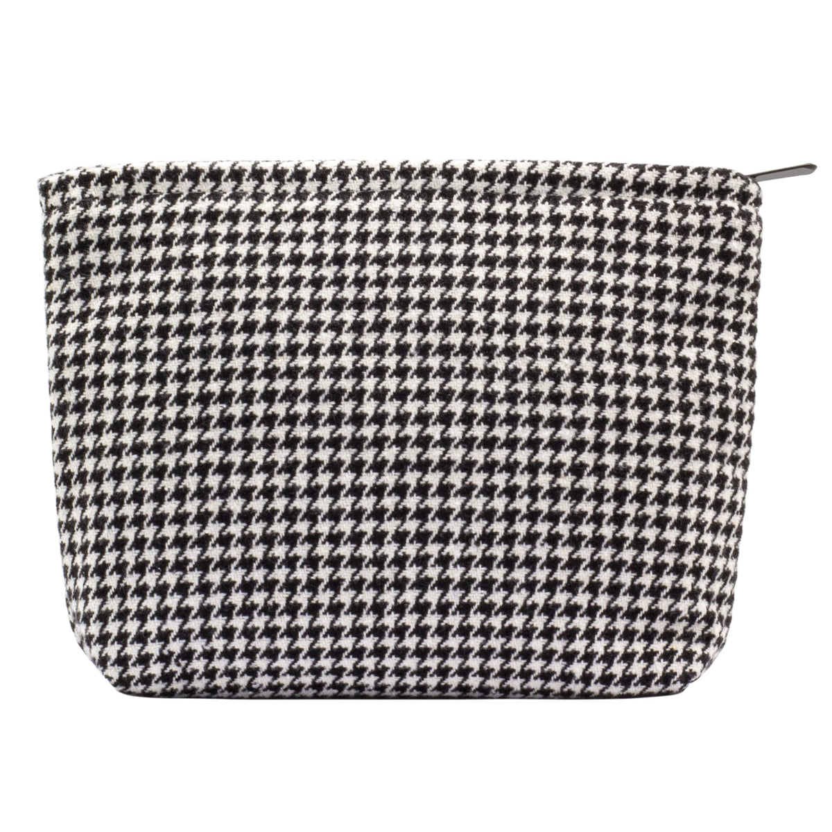 Flat Makeup Bag for Women,Zipper Cosmetic Pouch for Purse,Strawberry Beige
