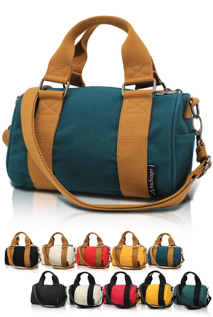 Japan Design Mini Duffel Bag - Purse, CoBoss (Black x Black)