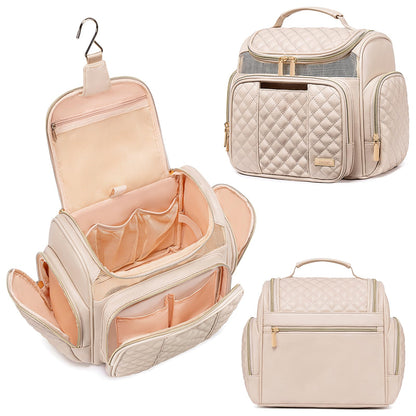 Tealari Large Toiletry Bag for Women Men,Bathroom Bag,Water Resistant Shower Bag,Makeup Bag,Portable Shower Caddy for College Dorm,Hanging Travel Toiletry Bag with Transparent Waterproof Phone Pocket