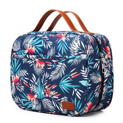 Bosidu Hanging Travel Toiletry Bag,Large Capacity Cosmetic Travel Toiletry Organizer for Women with 4 Compartments & 1 Sturdy Hook,Perfect for Travel/Daily Use/Christmas
