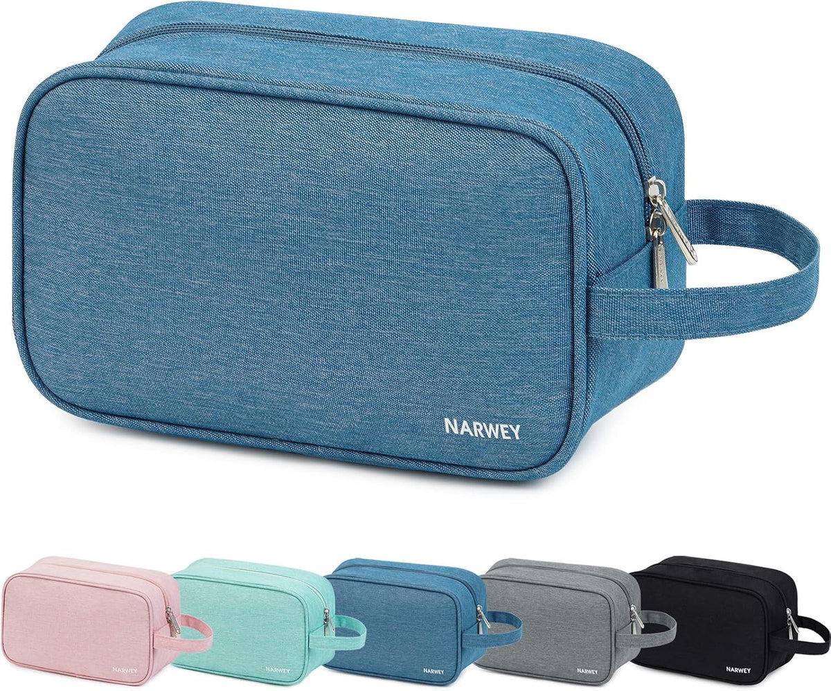 Narwey Travel Toiletry Bag for Women, Dopp Kit Men, Bathroom, Medicine Bag