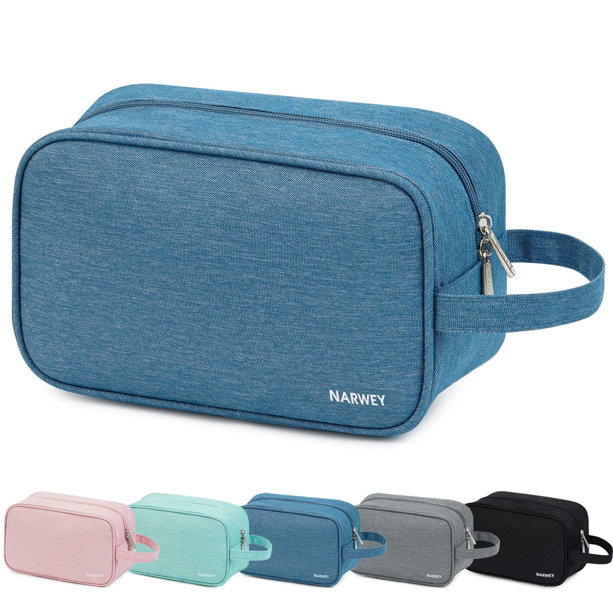 Narwey Travel Toiletry Bag for Women, Dopp Kit Men, Bathroom, Medicine Bag