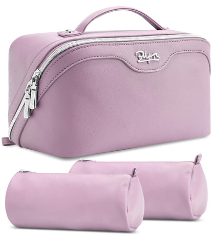 BOYATU Travel Makeup Bag Organizer: 3 Pcs Large Cosmetic Bags Set for Women