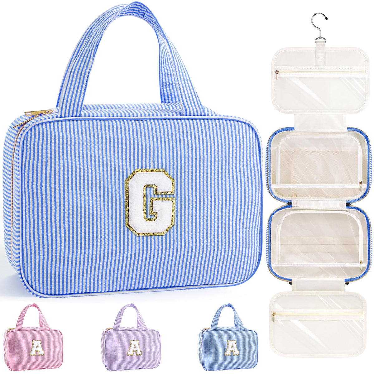 TOPEAST Travel Hanging Toiletry Bag & Makeup Bag for Women Girls Kids Gifts