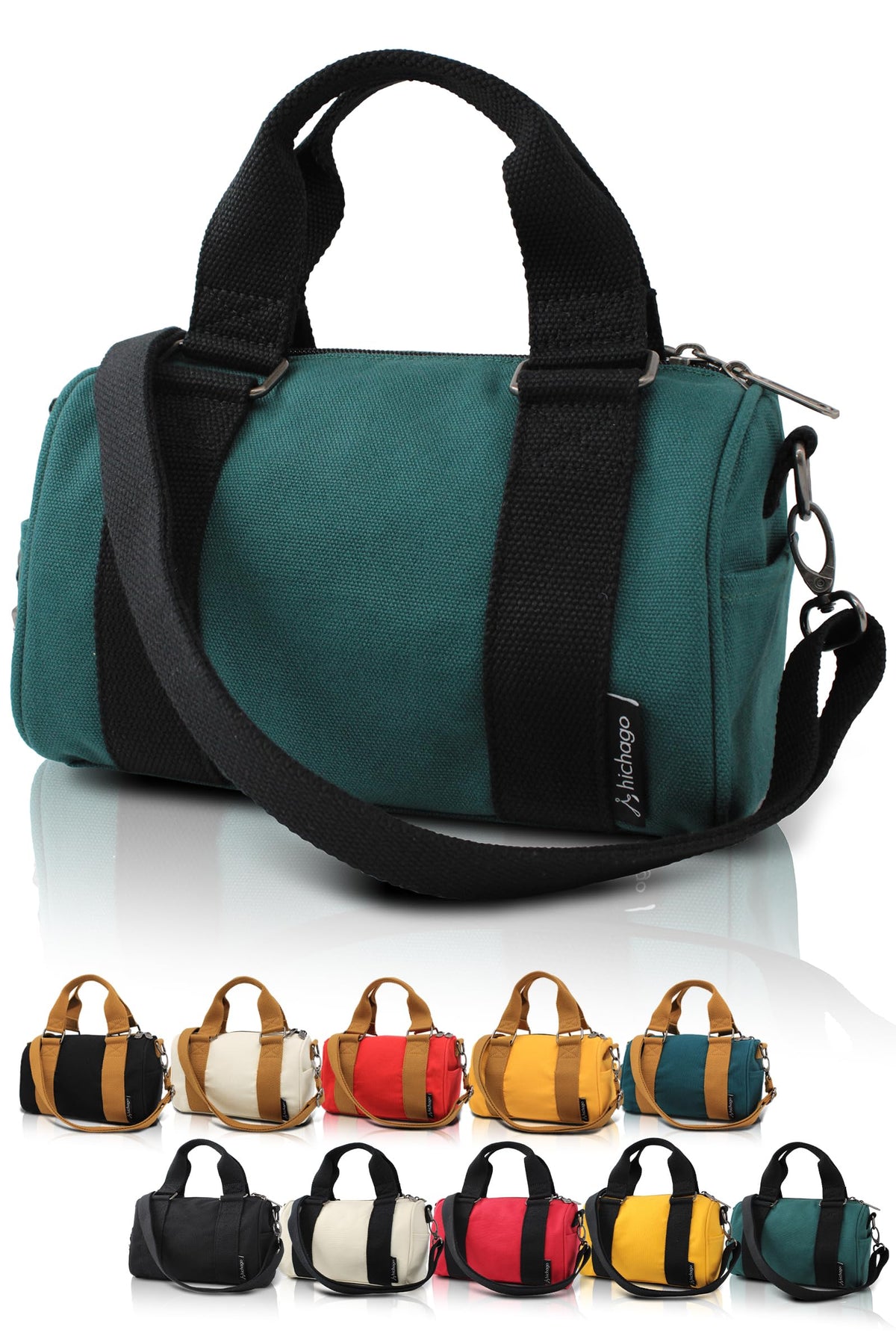 Japan Design Mini Duffel Bag - Purse, CoBoss (Black x Black)
